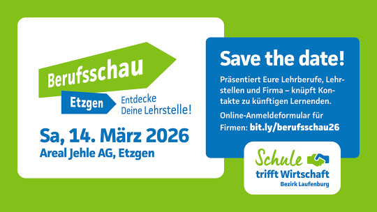 Berufsschau Etzgen 2026 – Save the date